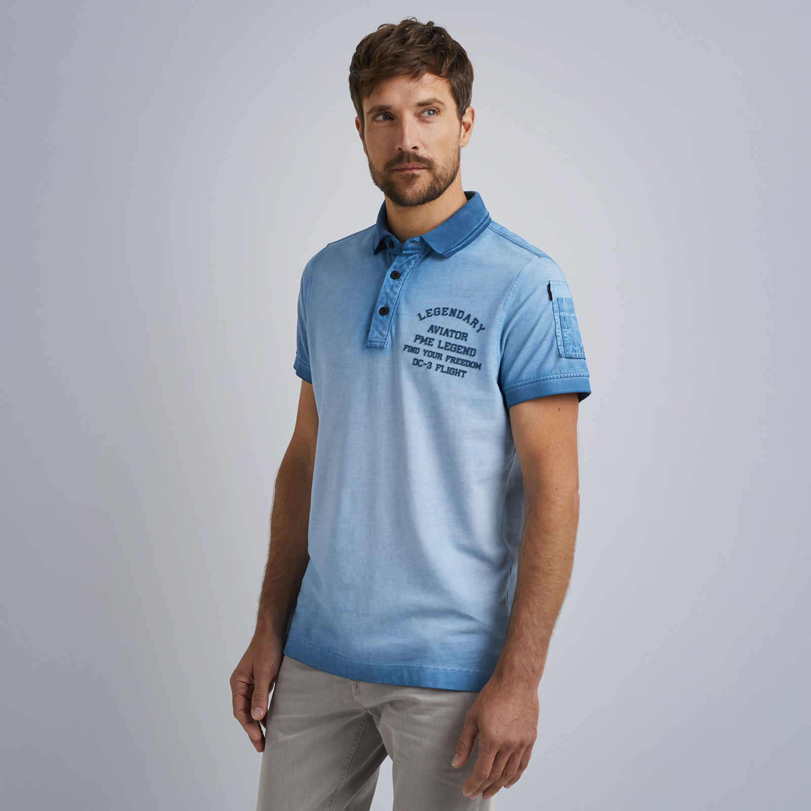 Pme discount polo blauw